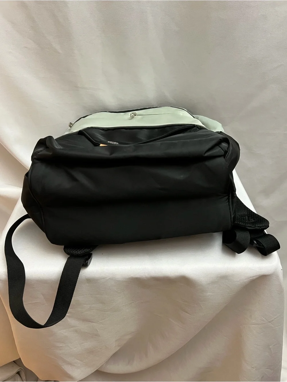 Black & Sage Green Multi Pocket Diaper Backpack Travel Bag